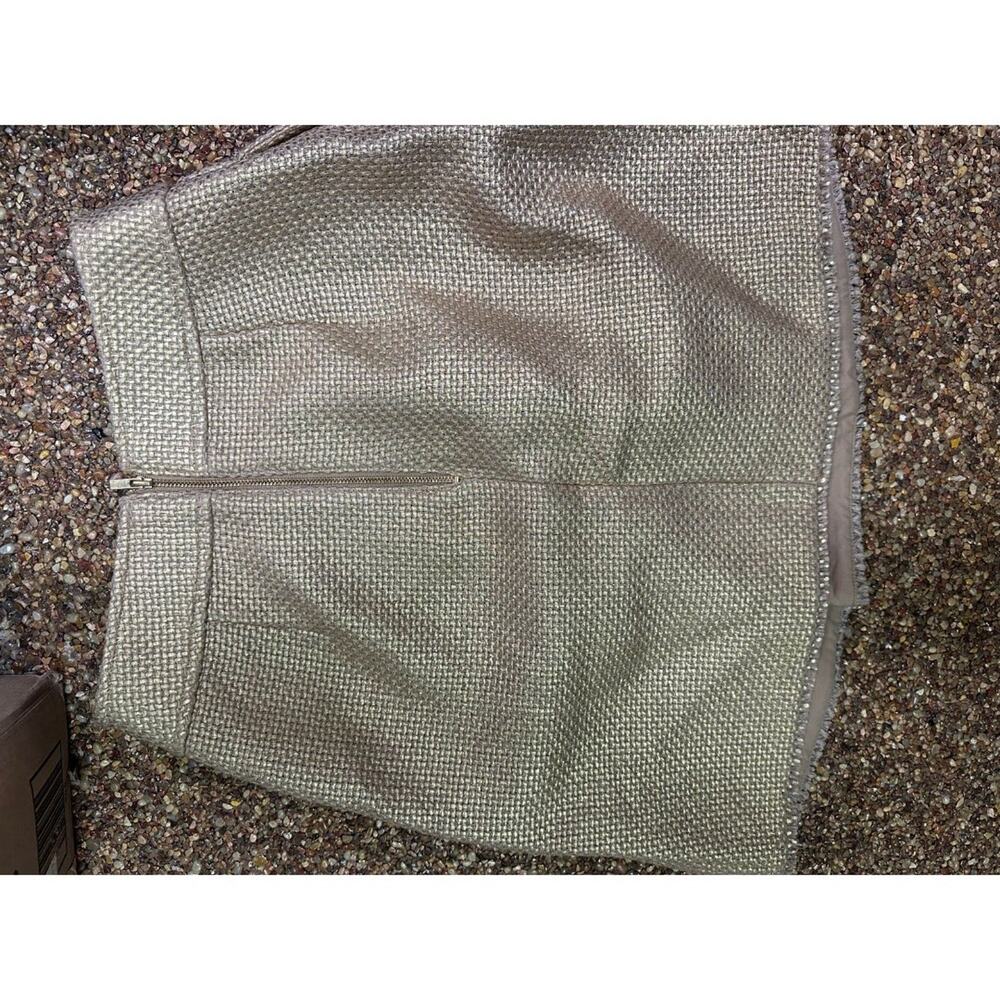Banana Republic Metallic Gold Tweed Skirt NEW with Tags - Picture 5 of 5
